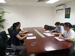华东钢绳董事长及钢丝绳专家为敏捷地产集团做钢丝绳技术服务